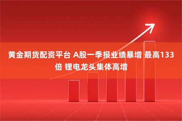 黄金期货配资平台 A股一季报业绩暴增 最高133倍 锂电龙头集体高增